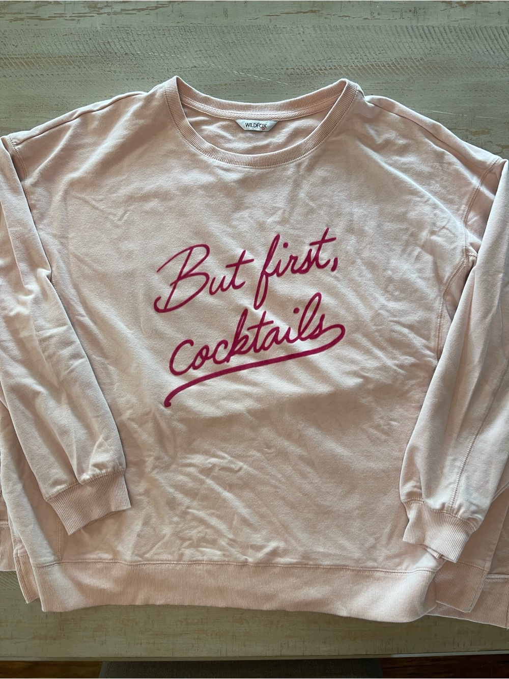 Wildfox Light Pink Crewneck Sweatshirt